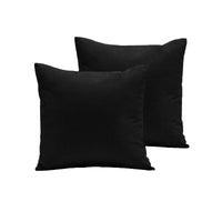 Thumbnail for Pair of Polyester Cotton European Pillowcases Black