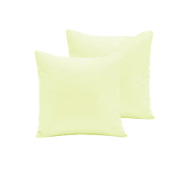 Thumbnail for Pair of Polyester Cotton European Pillowcases Ivory