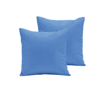 Thumbnail for Pair of Polyester Cotton European Pillowcases Mid Blue