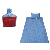 Thumbnail for Phase 2 My Teddy's Quilt / Comforter Set with Toy Blue Single
