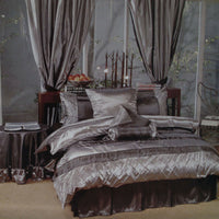 Thumbnail for Boudoir Caledonia Black Silver Quilt Cover Set Single