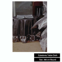 Thumbnail for Boudoir Caledonia Black Silver Round Tablecloth