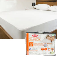 Thumbnail for Easyrest Cotton Terry Waterproof Mattress Protector - King Single