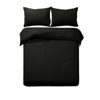 Thumbnail for Designer Selection Denver Embossed Quilt Cover Set Black King