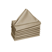 Thumbnail for Hoydu Set of 8 Cotton Napkins Warm Sand