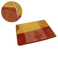 Thumbnail for Damask Jacquard Polyester Tablecloth 180cm Round Ambrose Rust