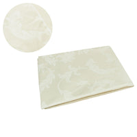 Thumbnail for Damask Jacquard Polyester Tablecloth 180cm Round Leaf Cream