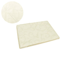 Thumbnail for Damask Jacquard Polyester Tablecloth 180cm Round Swirls Cream