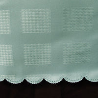 Thumbnail for Jacquard Table Cloth Checkered Blue 180 cm Round