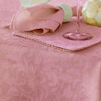 Thumbnail for Damask Embossed Tablecloth 160 x 260 cm Blossom Pink