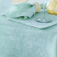 Thumbnail for Damask Embossed Tablecloth 160 x 260 cm Light Turquoise
