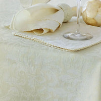 Thumbnail for Damask Embossed Tablecloth 180 x 180 cm Ivory (aka Whisper White)
