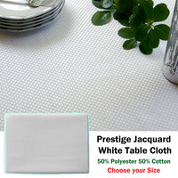 Thumbnail for Invitation Prestige Jacquard White Table Cloth 180 x 270 cm