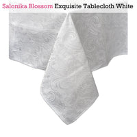 Thumbnail for Salonika Blossom Tablecloth White 160 x 220 cm