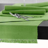 Thumbnail for Hoydu Cotton Ribbed Table Runner 45cm x 150cm - APPLE GREEN