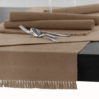 Thumbnail for Hoydu Cotton Ribbed Table Runner 45cm x 150cm - SAND