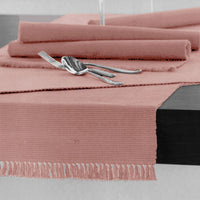Thumbnail for Hoydu 100% COTTON Ribbed Table Runner Blossom Pink 45 x 150cm