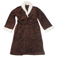 Thumbnail for Sherpa Bath Robe Chocolate S/M