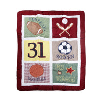 Thumbnail for Sports Embroidered Nursery Baby Blanket/Coverlet 91 x 114 cm