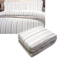Thumbnail for Brighton Road Regatta Stone Quilted Quilt Cover Set Queen