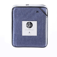 Thumbnail for Accessorize Herringbone Wool Blanket Blue Queen