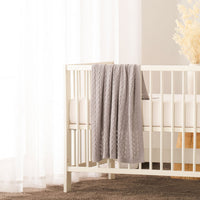 Thumbnail for Little Gem Lyla Grey Cotton Baby Blanket 75 x 100 cm