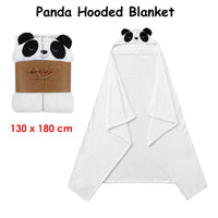 Thumbnail for Happy Kids Panda Hooded Blanket