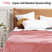 Thumbnail for Accessorize Clay Super Soft Blanket Queen/King