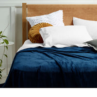 Thumbnail for Accessorize Super Soft Blanket Single Size 160 x 240 cm Ink Blue