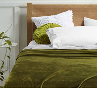 Thumbnail for Accessorize Super Soft Blanket Single Size 160 x 240 cm Moss Green