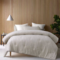 Thumbnail for Vintage Design Homewares Reflections Natural 3 Piece Comforter Set King