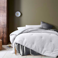Thumbnail for Accessorize Soho Waffle White 3 Piece Comforter Set Queen
