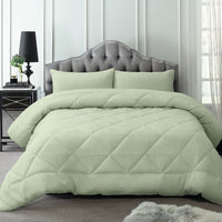 Thumbnail for Accessorize Waffle 3 Piece Jacquard Comforter Set Queen