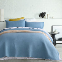 Thumbnail for Accessorize Dexter Blue Coverlet Set Queen/King