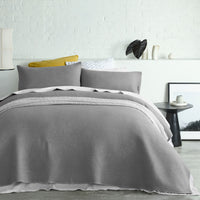 Thumbnail for Accessorize Dexter Charcoal Coverlet Set Queen/King