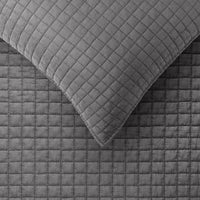 Thumbnail for Accessorize Zane Charcoal Coverlet Set Queen/King