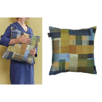 Thumbnail for Bedding House Alvi Blue Green Square Filled Cushion 43cm x 43cm