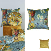 Thumbnail for Bedding House Van Gogh Carre Fleuri Green Square Filled Cushion 50cm x 50cm