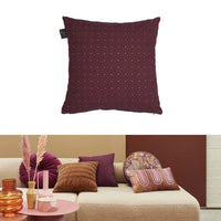 Thumbnail for Bedding House Chelsy Plum (Also Known as Purple) Square Filled Cushion 40cm x 40cm