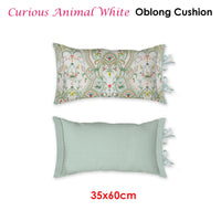 Thumbnail for PIP Studio Curious Animal White Oblong Cushion