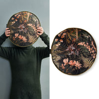 Thumbnail for Bedding House Felce Green Filled Round Cushion