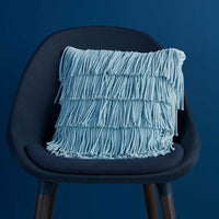 Thumbnail for Bedding House Flapper Light Blue Filled Square Cushion
