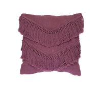 Thumbnail for Bedding House Heather Plum (Also known as Red) Luxury Cotton Filled Cushion