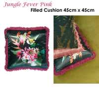 Thumbnail for Bedding House Jungle Fever Pink Filled Cushion