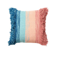 Thumbnail for Accessorize Layne Blue Pink Filled Square Cushion