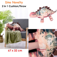 Thumbnail for Happy Kids Dino Novelty Cushion/Throw