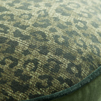 Thumbnail for Bedding House Pardus Luxury Cotton Round Filled Cushion - Green
