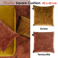 Thumbnail for Bedding House Thalia Terracotta Filled Square Cushion