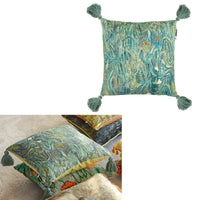 Thumbnail for Bedding House Van Gogh Ears of Wheat Green Filled Square Cushion