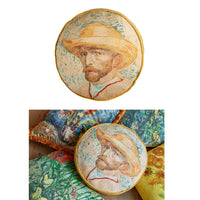 Thumbnail for Bedding House Van Gogh Self Portrait Round Cushion